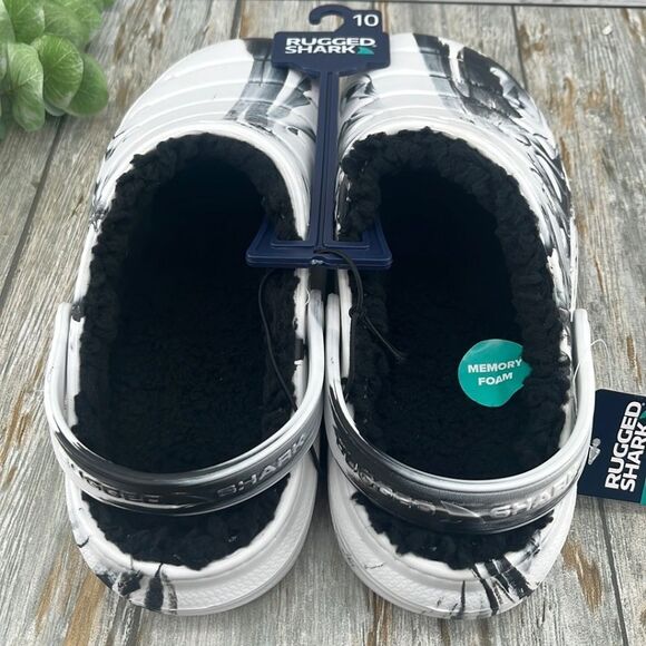 Men's Tie Dye Comfy Fuzzy Lined EVA Clogs Sandals Shoes Size 10 - Picture 3 of 4